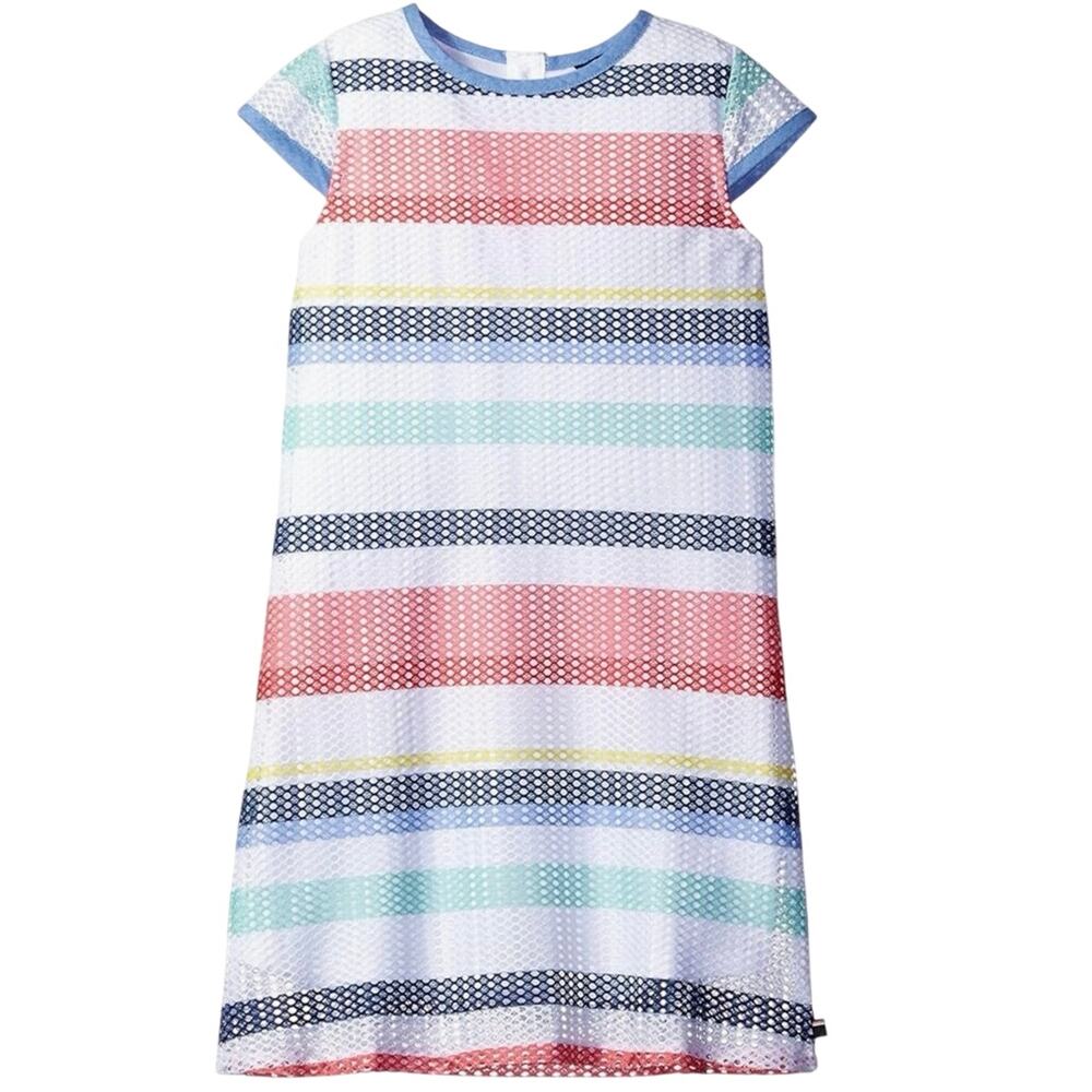 Tommy Hilfiger Girls' Big Shift Printed Lace Dress sz6 NWT